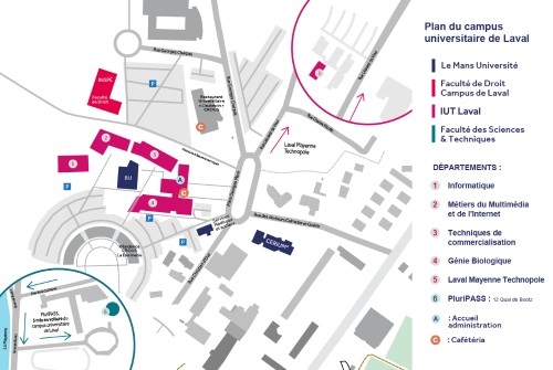 Plan d&eacute;taill&eacute; du campus de Laval